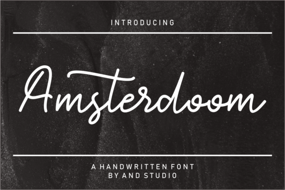 Amsterdoom: A Handwritten Typeface for Editorial Elegance