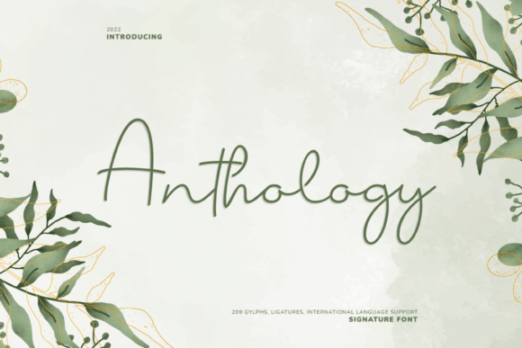 Anthology Font: A Handwritten Typeface for Modern Web Design