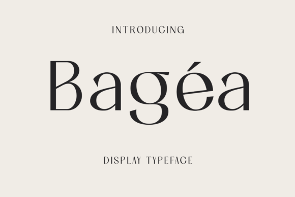 Bagea Font: A Slab Serif Typeface for Strong Editorial Design