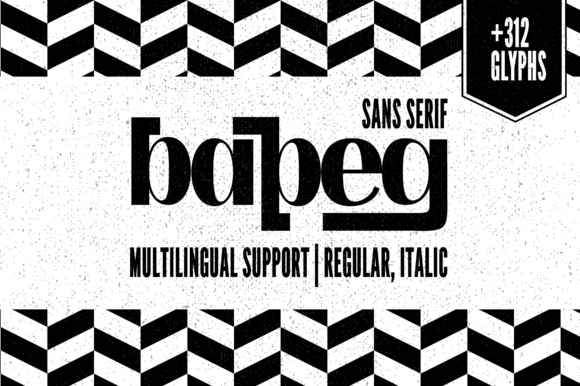 Bapeg: A Modern Sans Serif Font for Editorial Design