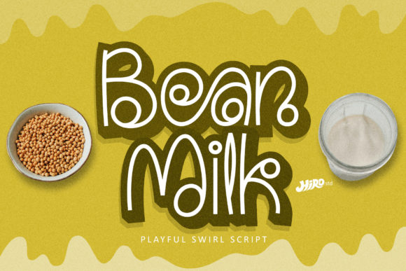 Bean Milk Font: A Playful Script for Editorial Elegance