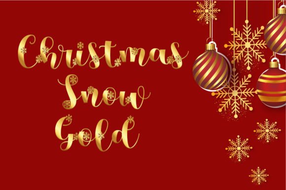 Christmas Snow Gold: A Premium Font for Business Branding