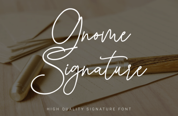Gnome Signature: A Delicate Typeface for Your Brand’s Personality
