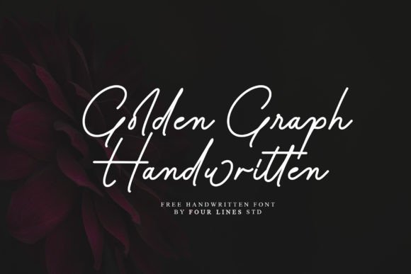 Golden Graph Font: Timeless Handwritten Style for Craft Projects