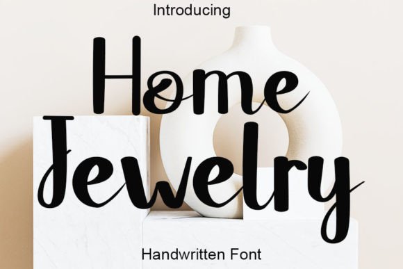Home Jewelry Font: A Handwritten Typeface for Editorial Elegance