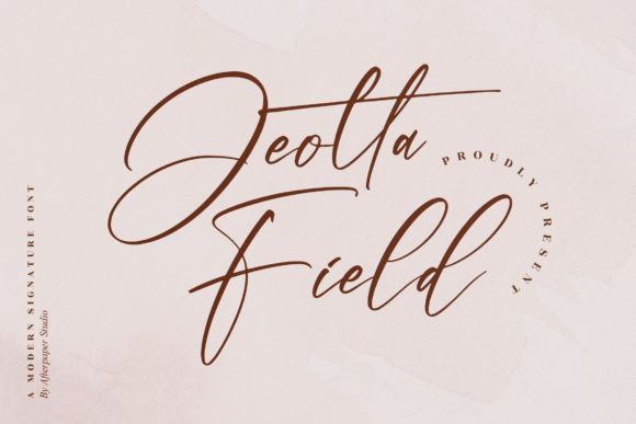 Jeotta Field: A Stylish Script Typeface for Modern Web Design