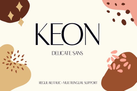 Keon: A Font for Clean, Modern Design Projects