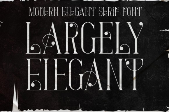 Largely Elegant Typeface for Makers and Designers
