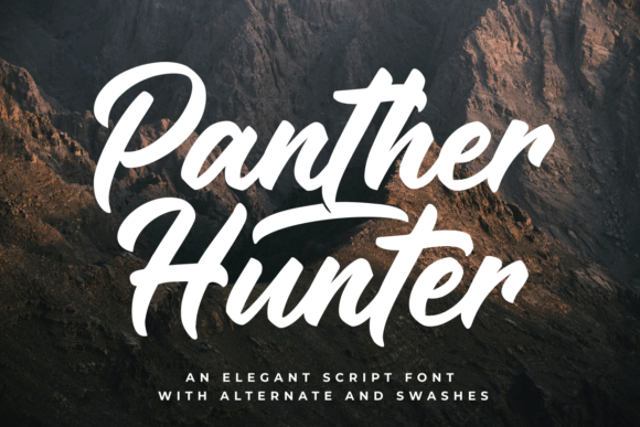 Panther Hunter: A Script Font for Strong Editorial Design