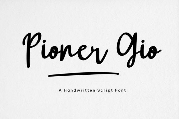 Pioner Gio Font: A Delicate Script for Digital Branding