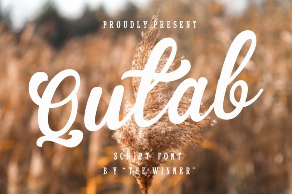 Qutab Font: A Handwritten Typeface for Professional Branding