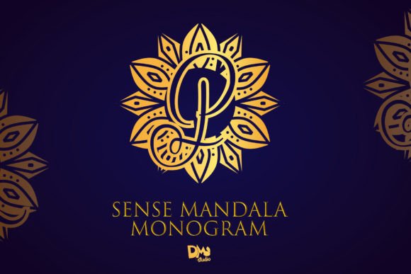 Sense Mandala Monogram: A Decorative Typeface for Editorial Elegance