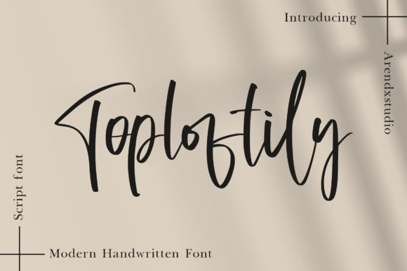 Toploftily: A Handwritten Typeface That Brings Elegance to Branding