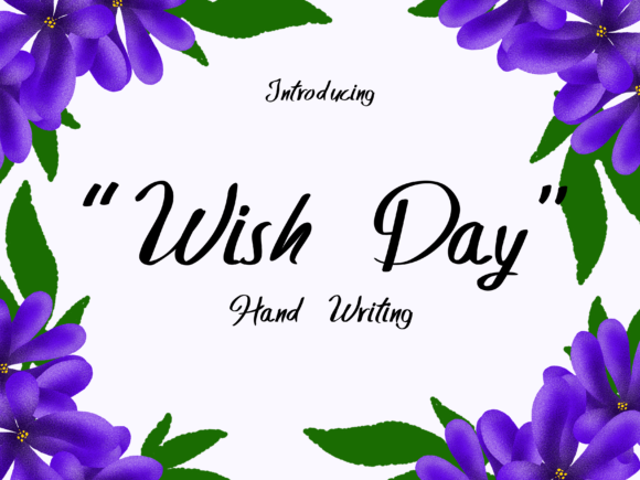 Wish Day Font: Elegant Handwritten Typography for Business Branding